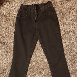 Black high-rise jeans